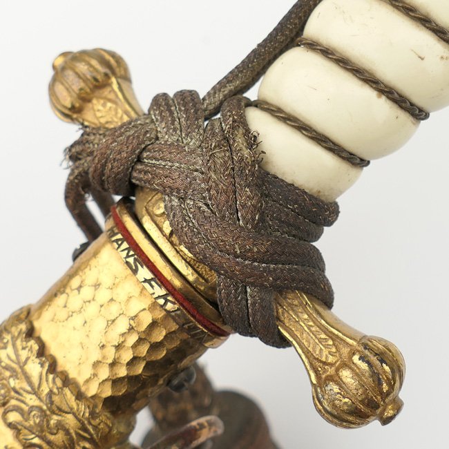 Kriegsmarine Officer's Dagger with hammered scabberd — image 12