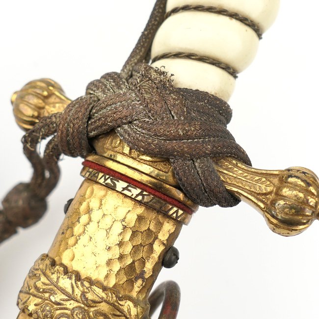 Kriegsmarine Officer's Dagger with hammered scabberd — image 8