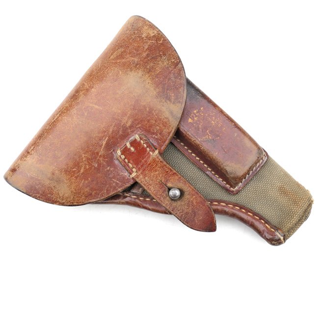 Rare webbing & leather Luftwaffe 7,65mm Pistol Holster — image 2