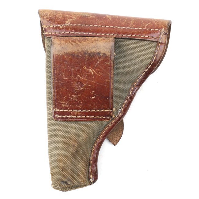 Rare webbing & leather Luftwaffe 7,65mm Pistol Holster — image 5