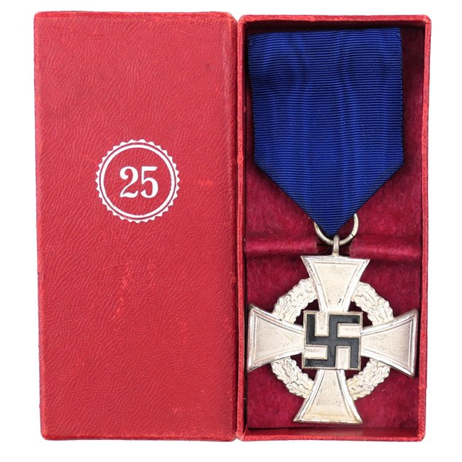 Cased Twenty-five Years Faithful Service Medal