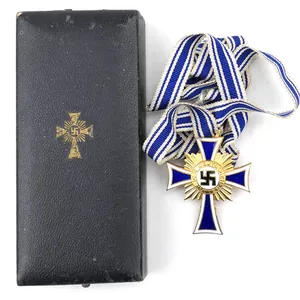 Cased Mother's Cross in Gold