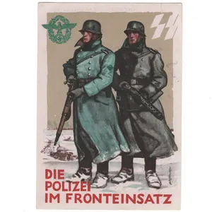 'Die Polizei im Fronteinsatz' SS Postcard