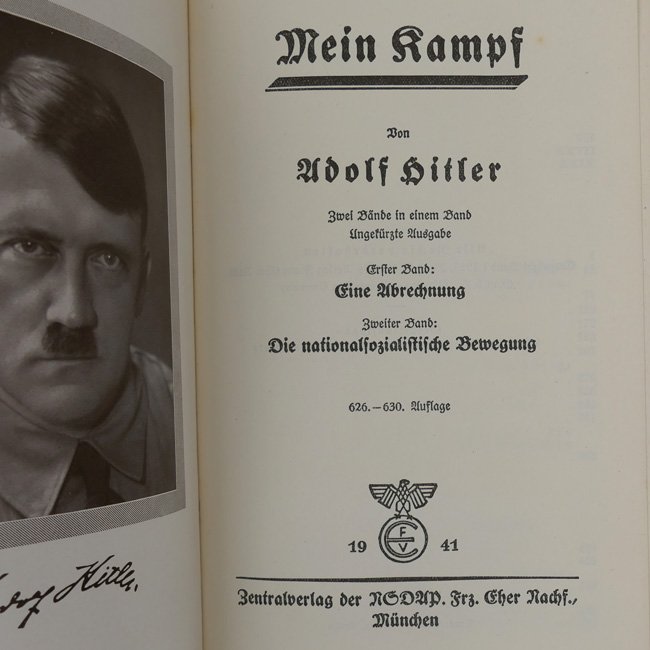 Adolf Hitler's 'Mein Kampf' 1941 with dust-jacket — image 4