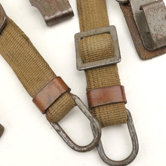 Late war webbing & leather construction Wehrmacht Y-straps — image 10