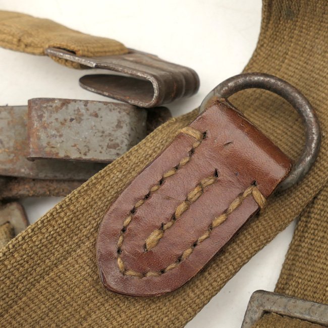 Late war webbing & leather construction Wehrmacht Y-straps — image 12