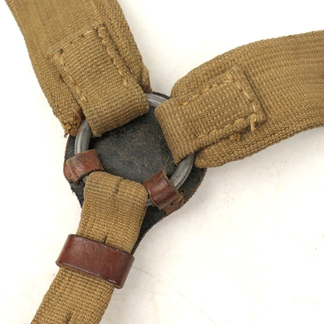 Late war webbing & leather construction Wehrmacht Y-straps — image 4