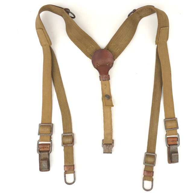 Late war webbing & leather construction Wehrmacht Y-straps — image 8