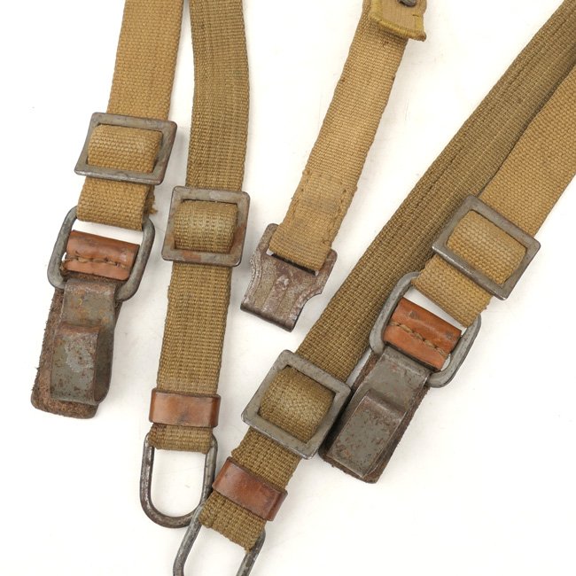 Late war webbing & leather construction Wehrmacht Y-straps — image 9