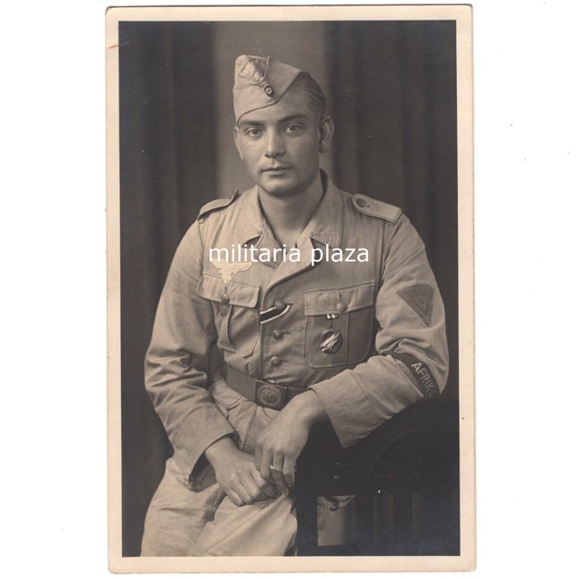 Luftwaffe 'Fallschirmjäger Obergefreiter' Portrait Photograph