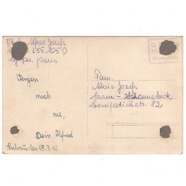 Luftwaffe 'Fallschirmjäger Obergefreiter' Portrait Photograph — image 2