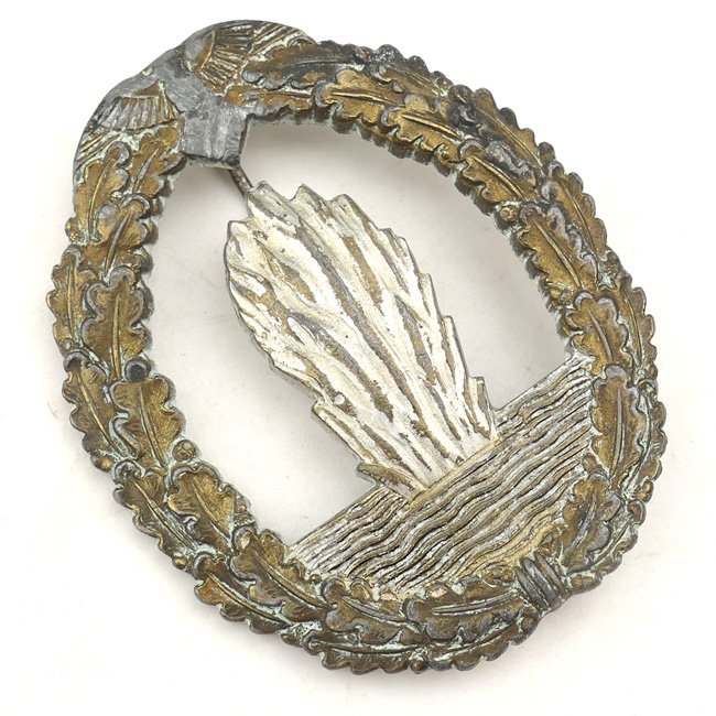 Denazified Kriegsmarine Minesweeper War Badge 'AS' — image 2