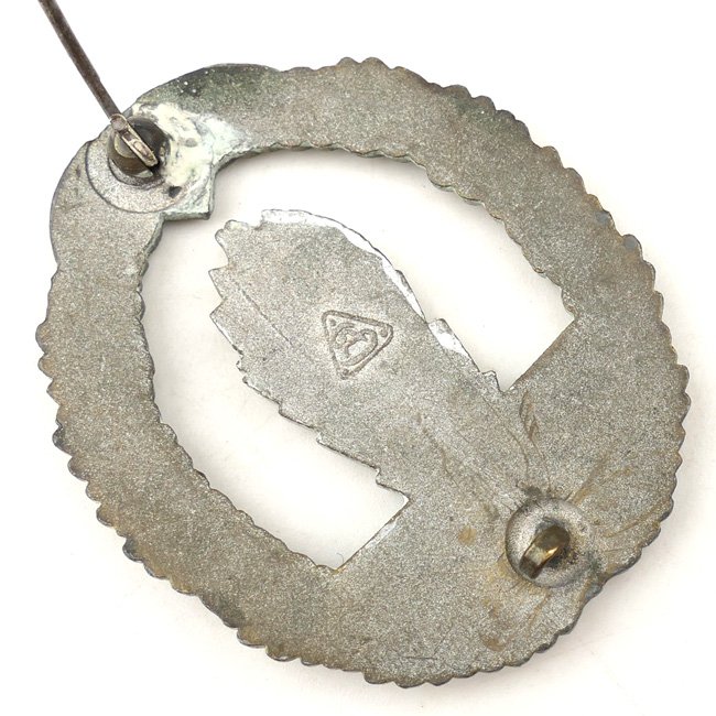 Denazified Kriegsmarine Minesweeper War Badge 'AS' — image 4