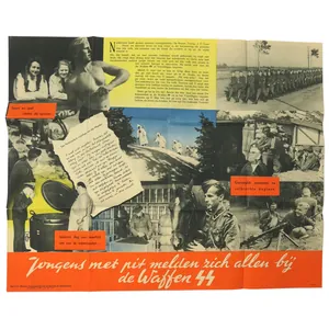 LARGE SIZED Dutch 'Waffen-SS' Recruitment Poster