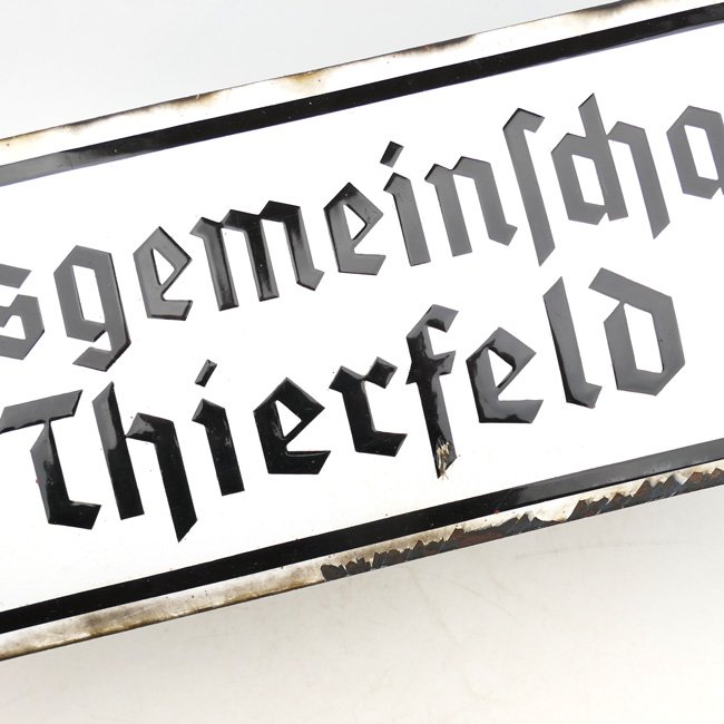 DRK 'Ortsgemeinschaft Thierfeld' Enamel Sign — image 2