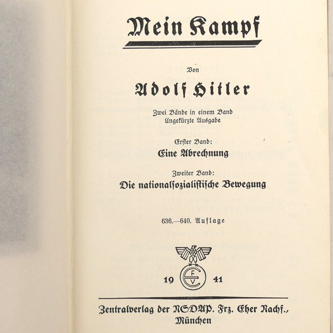 Adolf Hitler's 'Mein Kampf' 1941 - 'Kriegsausgabe' — image 5