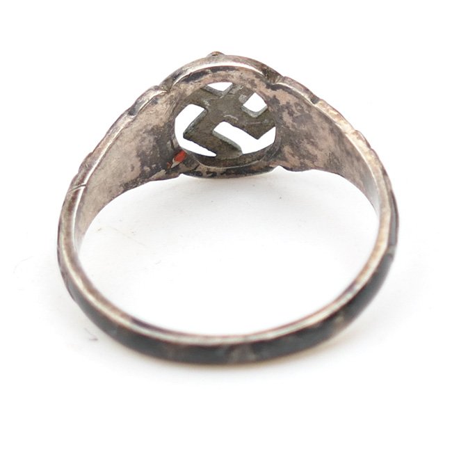 German Patriotic Female Swastika Ring — image 4