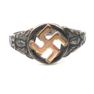 German Patriotic Female Swastika Ring