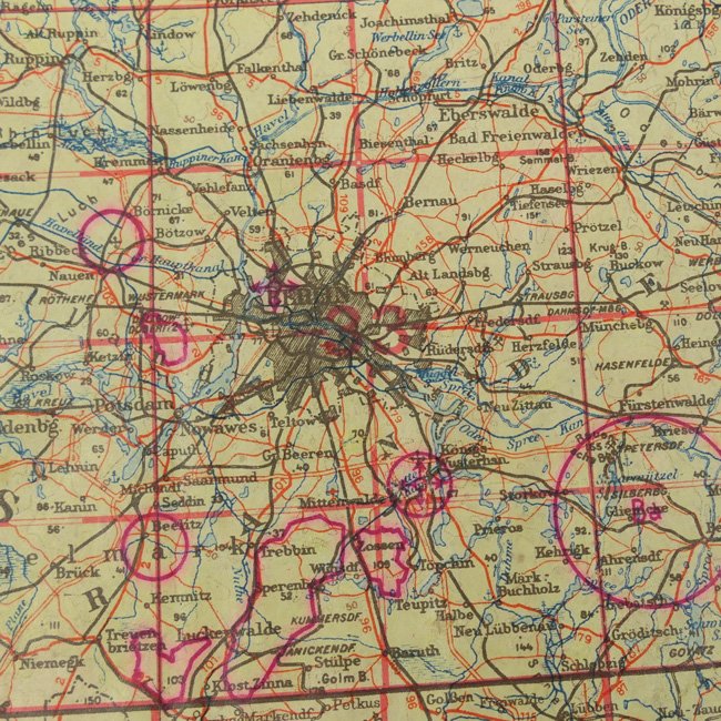 Luftwaffe 'Fliegerkarte' Navigation Map Central Germany — image 2