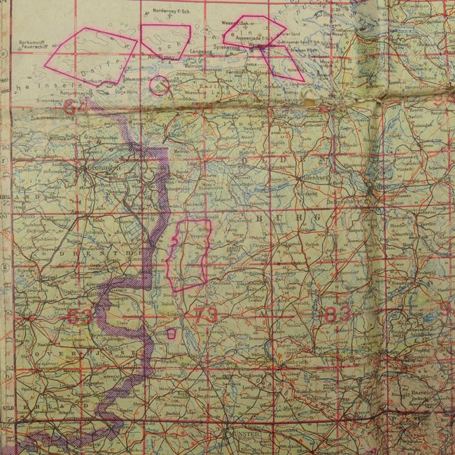 Luftwaffe 'Fliegerkarte' Navigation Map Central Germany — image 4