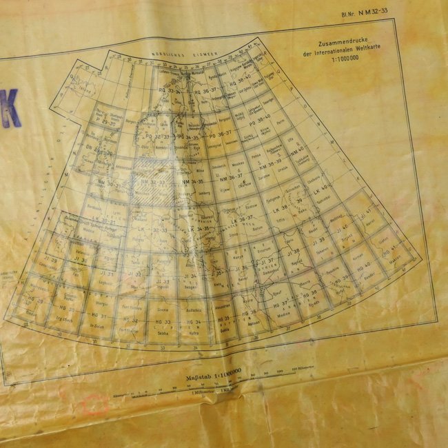 Luftwaffe 'Fliegerkarte' Navigation Map Central Germany — image 6