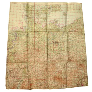 Luftwaffe 'Fliegerkarte' Navigation Map Central Germany