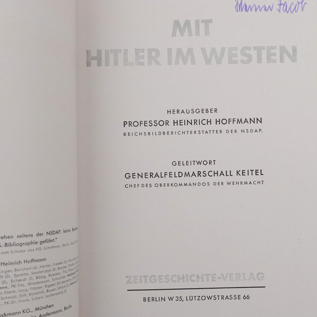 Hoffmann Photo-Book: 'Mit Hitler im Westen' — image 2