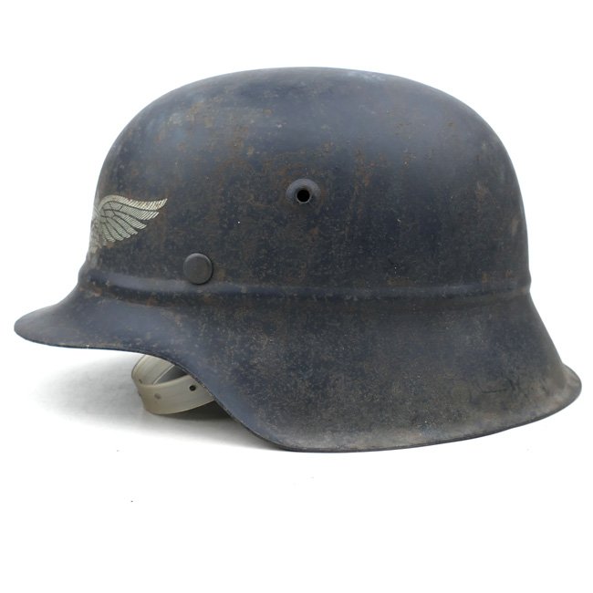 Beaded M42 Luftschutz type Helmet — image 3