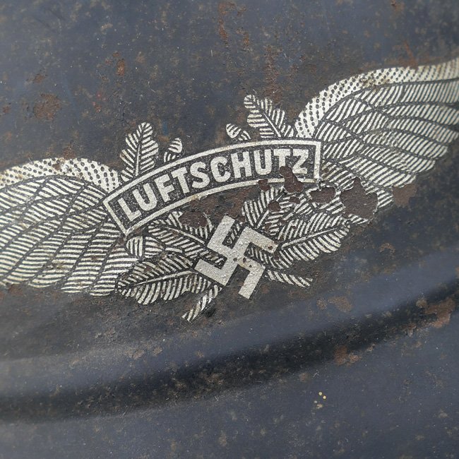 Beaded M42 Luftschutz type Helmet — image 6