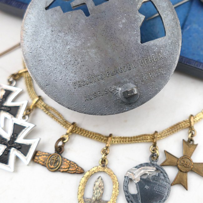 Cased Kriegsmarine Blockade Runner Badge Set — image 5