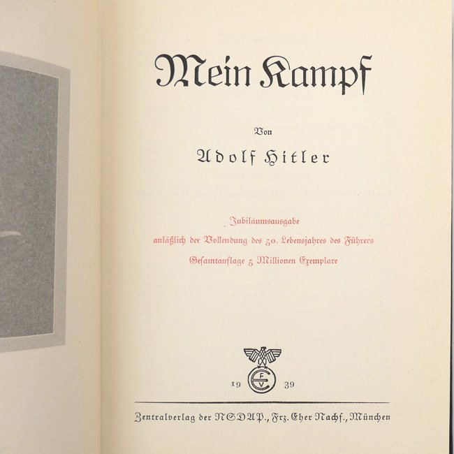 Adolf Hitler's 'Mein Kampf' - jubilee edition for the 50th birthday of Adolf Hitler — image 4