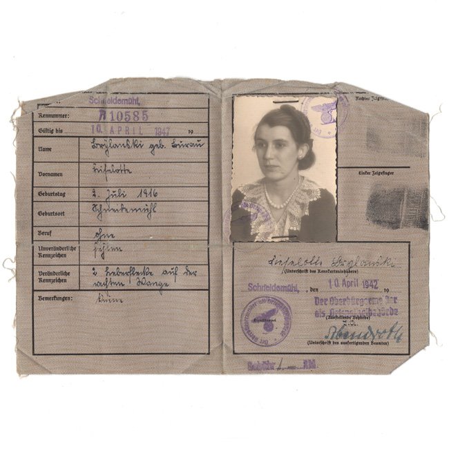 Deutsches Reich Kennkarte — image 3