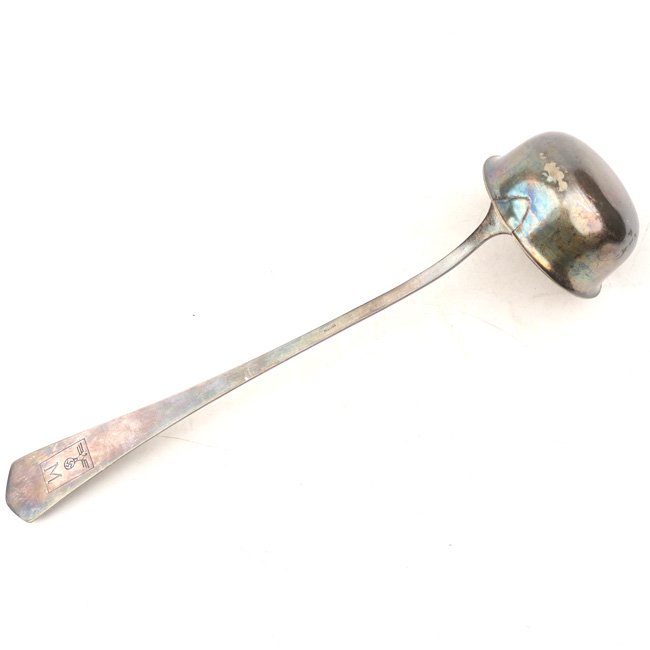 Large sized silvered Kriegsmarine Soup Ladle — image 3