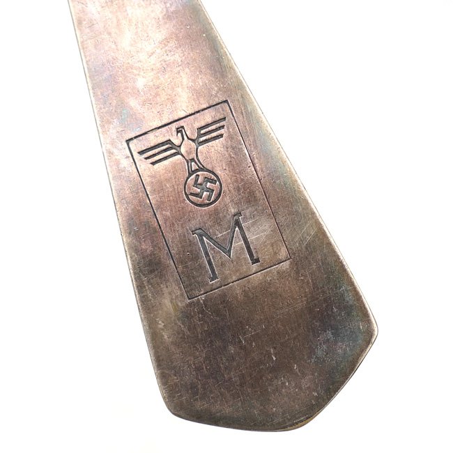 Large sized silvered Kriegsmarine Soup Ladle — image 4