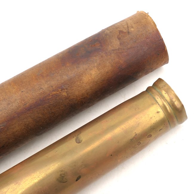 German 3.7cm Flak 18 shell case with carton tube — image 2