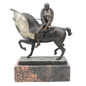 Bronze Horse Statue on a marble base