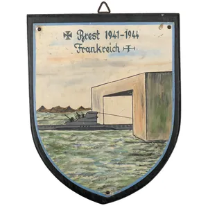 Kriegsmarine U-Boat 'Brest 1941-1944' Wall Plaque