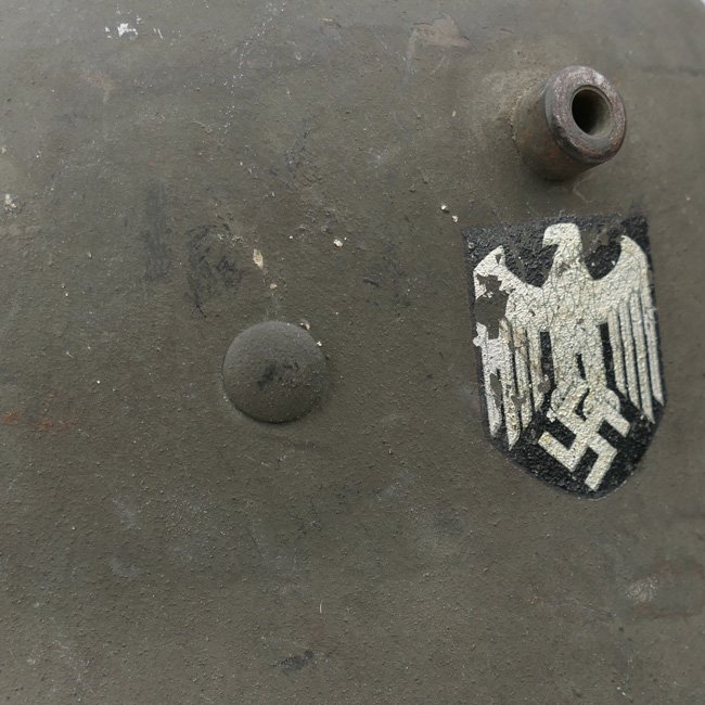 WH (Heer) Single Decal M17 Helmet — image 9