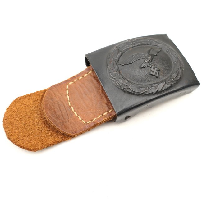 Luftwaffe Belt Buckle on Leather Tab 'Aurich' — image 2