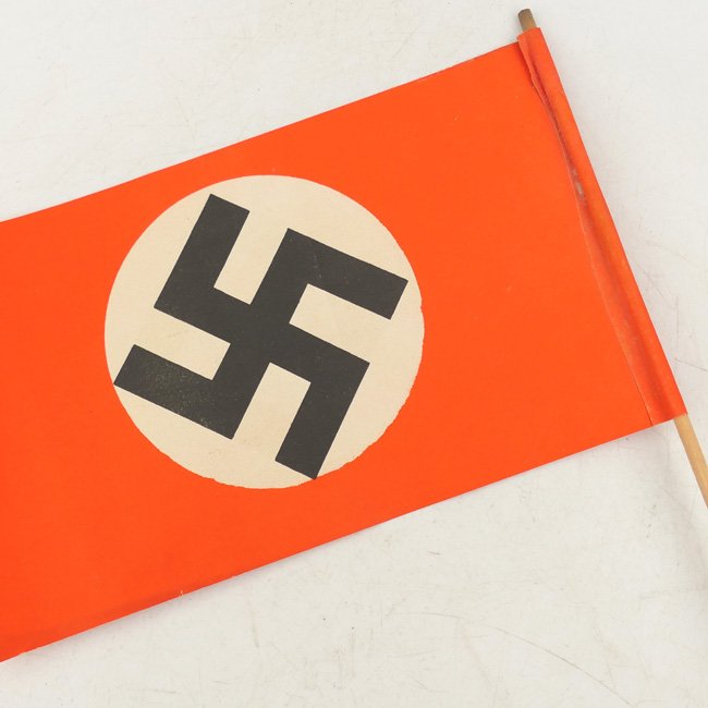 Paper Swastika Flag on Pole — image 3