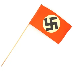 Paper Swastika Flag on Pole