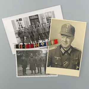 WH (Heer) Officer's Portrait Photos & Ribbon Bar