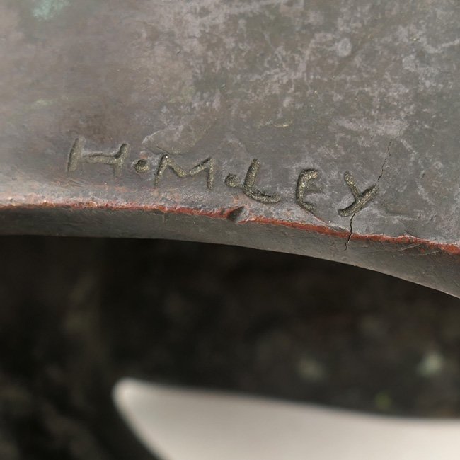 Life sized 'Adolf Hitler' Bronze Bust by 'H.M. Ley' — image 11