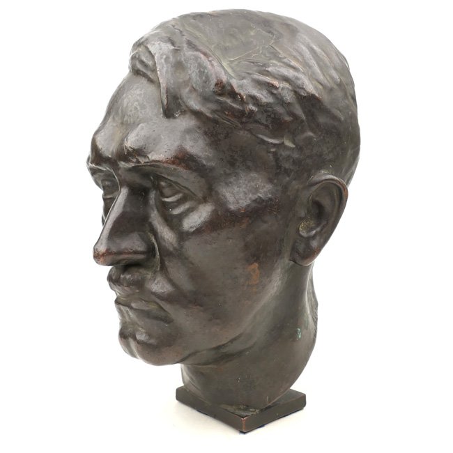 Life sized 'Adolf Hitler' Bronze Bust by 'H.M. Ley' — image 4