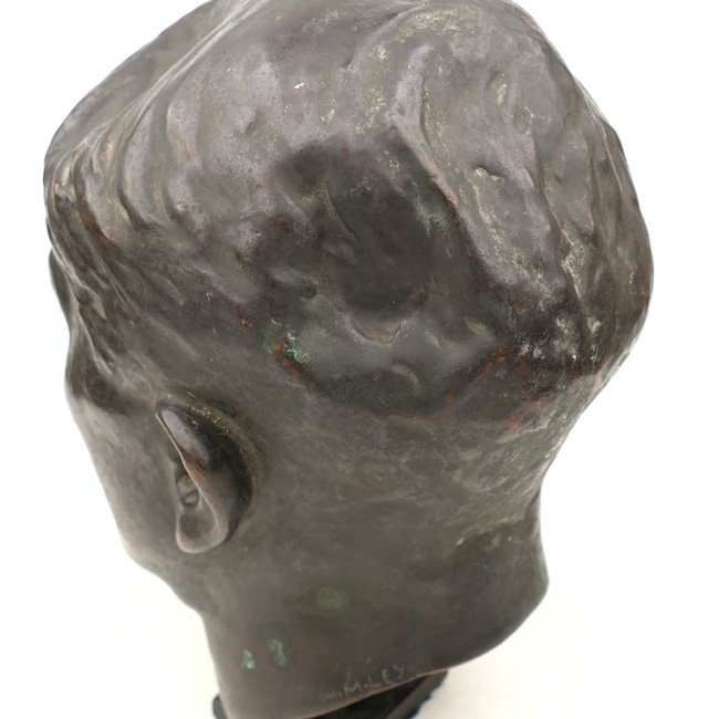 Life sized 'Adolf Hitler' Bronze Bust by 'H.M. Ley' — image 7
