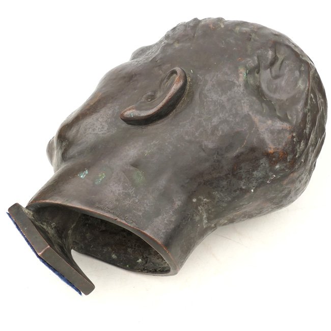 Life sized 'Adolf Hitler' Bronze Bust by 'H.M. Ley' — image 9