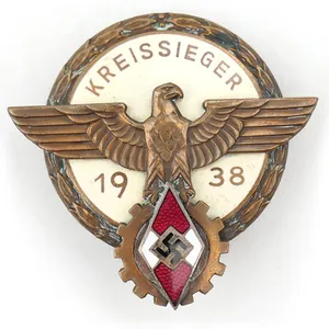 Hitler-Jugend 'Kreissieger 1938' Badge