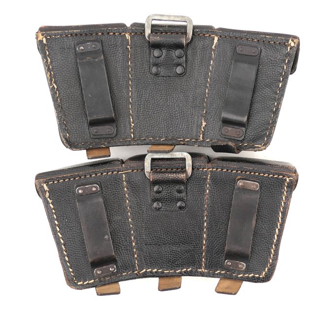 Matching pair of WH (Heer) K98 Ammo Pouches — image 5