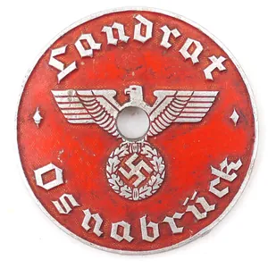 German Third Reich License Plate Tag 'Osnabrück'