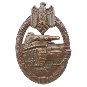 Panzer Assault Badge in Bronze - Wurster small 'W'